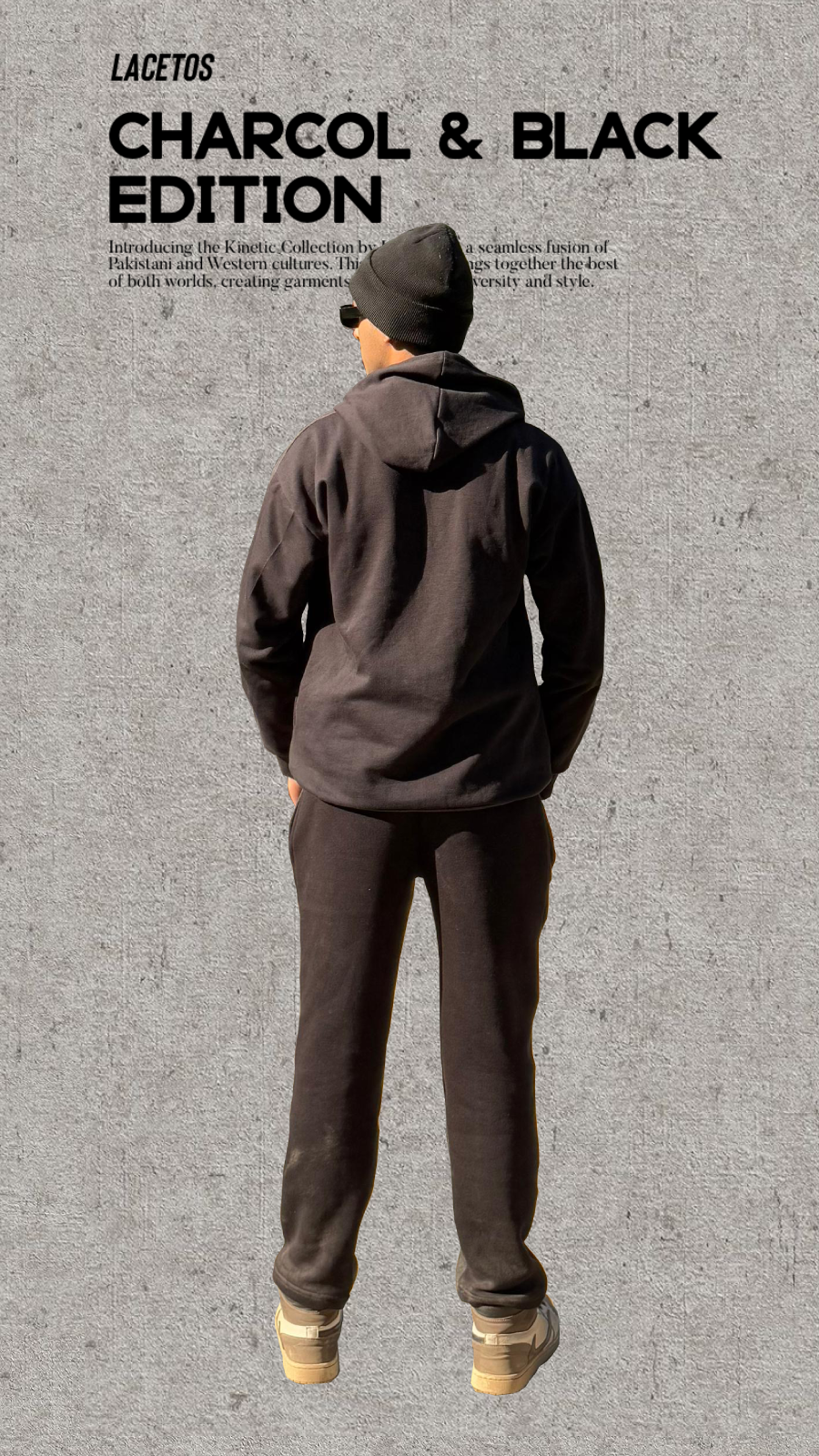Black & Charcoal Tracksuit