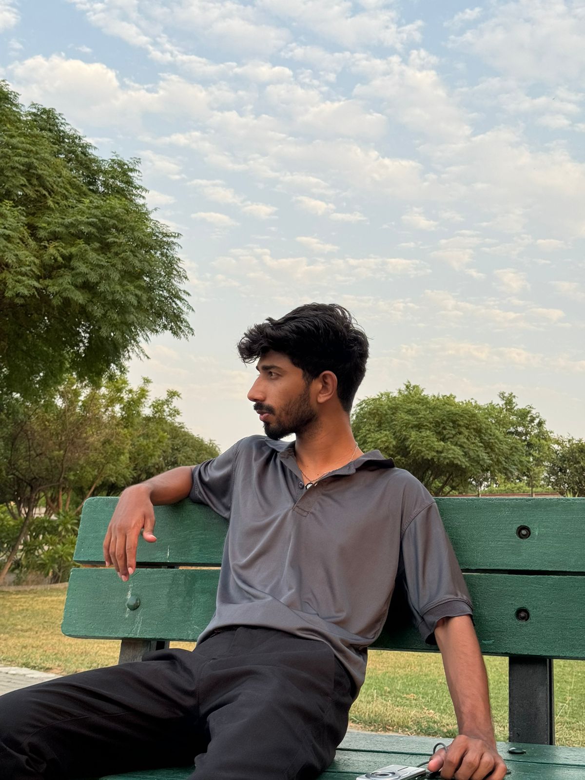 Grey Polo -Dryfit
