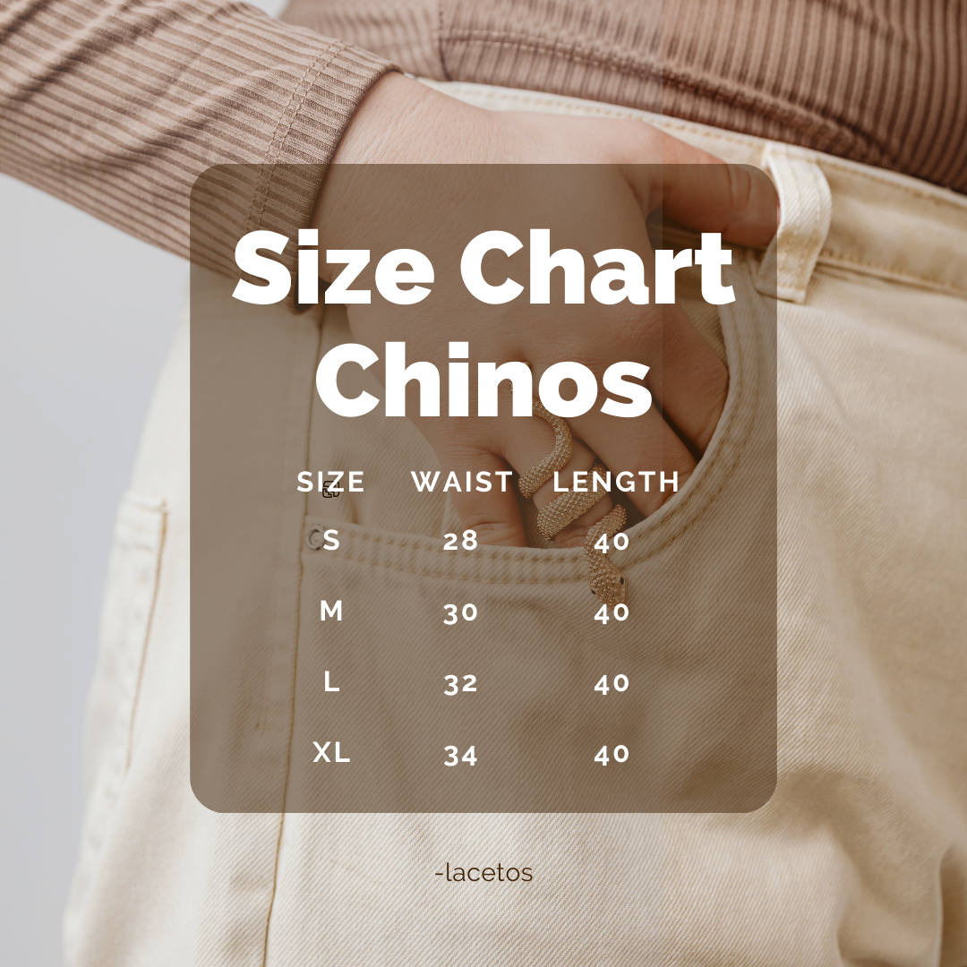 White Chinos -100% cotton