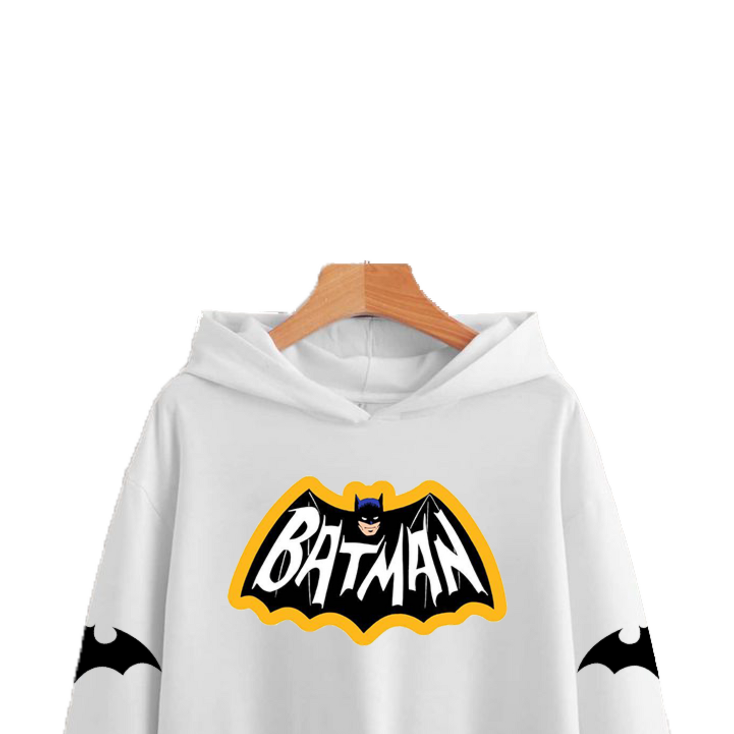 White Batman Hoodie