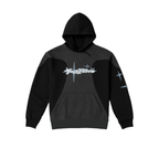 Oversized Black and Charcoal hoodie