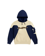 Baggy Navy Blue &  Beige Sweatsuit