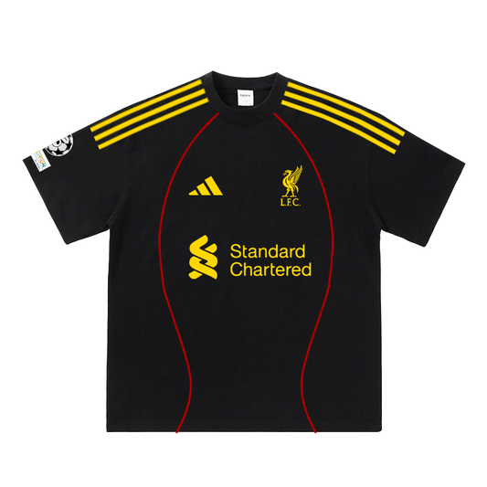 Liverpool black retro tee
