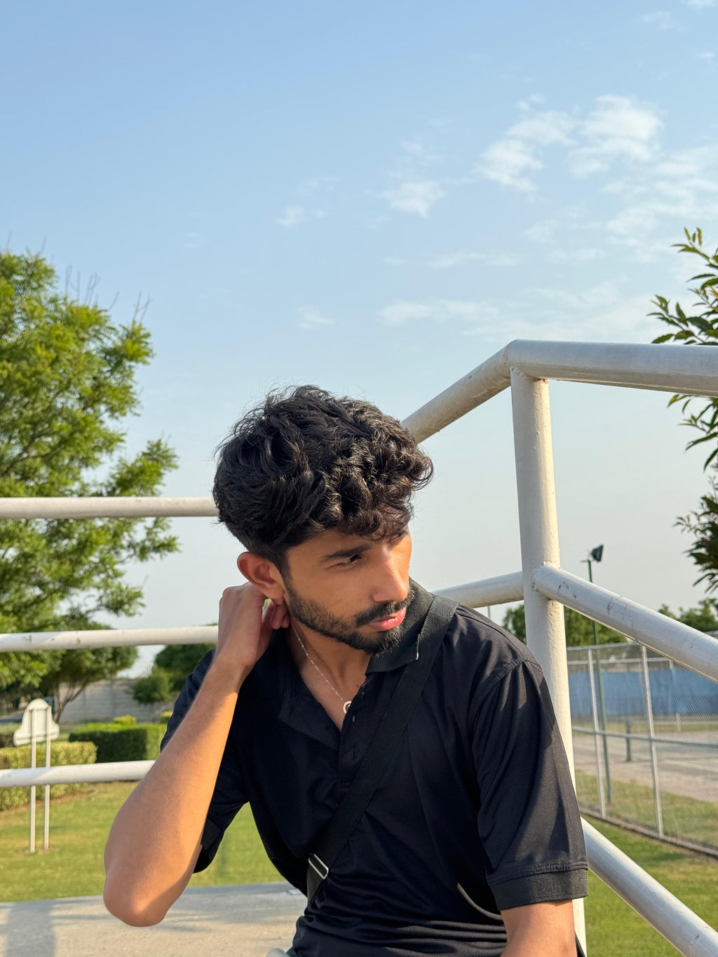 Black Polo -Dryfit